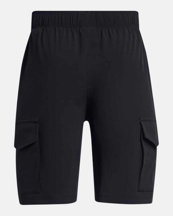Boys' UA Tech™ Woven Cargo Shorts in Black image number 1